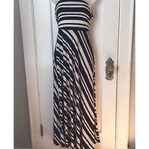 Banana Republic striped maxi dress